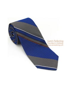 Robert Talbott Blue Estate Tie Ottoman Stripe 43647I0-03 - Ties/Neckwear | Sam's Tailoring Fine Men's Clothing