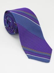 Robert Talbott Purple Estate Tie Ottoman Stripe 43647I0-05 - Ties/Neckwear | Sam's Tailoring | Fine Men's Clothing