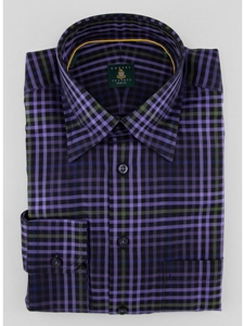 Robert Talbott Olive Check RT Sport Trim Fit TUM33000-01 - View All Shirts | Sam's Tailoring Fine Men's Clothing