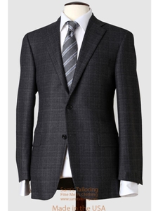 Hickey Freeman Tailored Mahogany Collection Grey Houndstooth Sportcoat 035501011B04 - Suits and Sportcoats | Sam's Tailoring Fine Men's Clothing