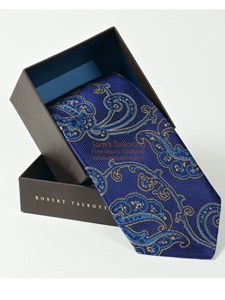 Robert Talbott Dark Blue Floral Design Best of Class Tie 56648E0-06 - Fall 2015 Collection Best Of Class Ties | Sam's Tailoring Fine Men's Clothing