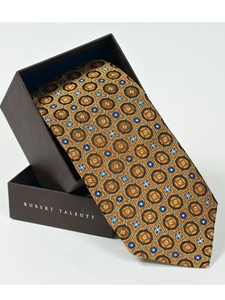 Robert Talbott Desert Brown Pineapple Best of Class Tie 56652E0-03 - Best Of Class Ties | Sam's Tailoring Fine Men's Clothing