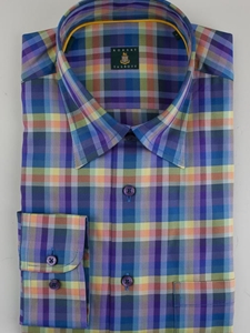 Robert Talbott Multi-Color Check Windowpane RT Sport Shirt LUM43019-01 - Spring 2015 Collection Sport Shirts | Sam's Tailoring Fine Men's Clothing