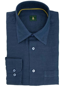 Robert Talbott Navy Blue Medium Spread Collar Sport Shirt LUM14119-01 - Spring 2015 Collection Sport Shirts | Sam's Tailoring Fine Men's Clothing