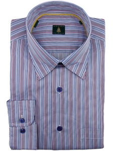 Robert Talbott Red Vertical Stripes Sport Shirt LUM14048-01 - Spring 2015 Collection Sport Shirts | Sam's Tailoring Fine Men's Clothing