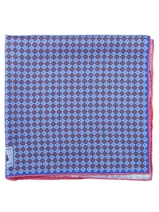 Robert Talbott Blue Silk 16½-Inch Pocket Square 30270-01 - Spring 2015 Collection Pocket Squares | Sam's Tailoring Fine Men's Clothing