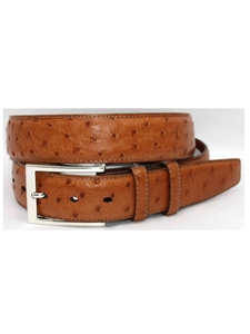 Saddle South African Ostrich Quilled Belt 50887 - Torino Leather Exotic Belts | Sam's Tailoring Fine Men's Clothing
