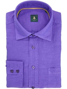Robert Talbott Purple RT Trim Sport Shirt TNS14115-01 - Spring 2015 Collection Sport Shirts | Sam's Tailoring Fine Men's Clothing