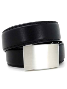 KORE Essentials Black Eureka Buckle and Belt Stainless Steel KOREBELT1002-01 - Spring 2014 Collection Belts | Sam's Tailoring Fine Men's Clothing