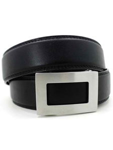 KORE Essentials Black Icon Buckle and Belt Stainless Steel KOREBELT1003-01 - Spring 2014 Collection Belts | Sam's Tailoring Fine Men's Clothing