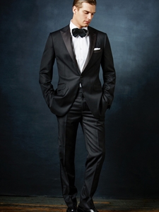Paul Betenly Black Rico/Roma Peak F-F 100% W Tuxedo 6RP0001 - Spring and Summer 2019 Collection Tuxedos | Sam's Tailoring Fine Men's Clothing