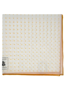 Robert Talbott Gold RT Pocket Square 13 Inches 30351-03 - Spring 2015 Collection Pocket Squares | Sam's Tailoring Fine Men's Clothing