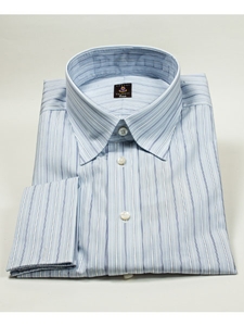 Robert Talbott Light Blue Stripes Medium Spread Collar Estate Dress Shirt SAMSUITGALLERY-31 - Fall 2014 Collection Dress Shirts | Sam's Tailoring Fine Men's Clothing