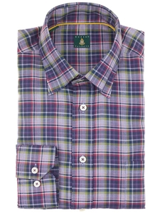 Robert Talbott Amethyst Anderson Windowpane Check Medium Spread Collar Sport Shirt LUM34015-33 - Fall 2014 Collection Sport Shirts | Sam's Tailoring Fine Men's Clothing