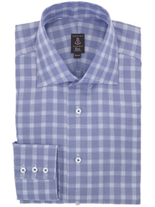Robert Talbott Cielo Check Wide Spread Collar Trim Fit Estate Sutter Dress Shirt F2357B32-73 - Fall 2014 Collection Dress Trim Shirts | Sam's Tailoring Fine Men's Clothing
