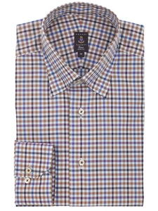 Robert Talbott Multi-Colored Check Medium Spread Collar Trim Fit Estate Sutter Dress Shirt F2212T7V-53 - Spring 2015 Collection Dress Shirts | Sam's Tailoring Fine Men's Clothing