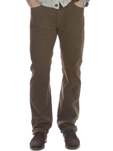Robert Talbott Tobacco Ventana Brushed 5-Pocket Trouser JPT20-02 - Fall 2014 Collection Pants | Sam's Tailoring Fine Men's Clothing