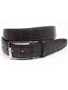 Torino Leather Brown South American Caiman Belt 50381 - Holiday 2014 Collection Exotic Belts | Sam's Tailoring Fine Men's Clothing