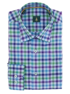 Robert Talbott Royal Anderson Plaid Check Spread Collar Classic Fit Sport Shirt LUM4400B-02 - Spring 2015 Collection Sport Shirts | Sam's Tailoring Fine Men's Clothing