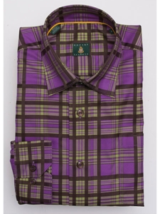 Robert Talbott Concord Anderson Windowpane Plaid Check Wide Spread Collar Sport Shirt LUM4400D-02 - Spring 2015 Collection Sport Shirts | Sam's Tailoring Fine Men's Clothing