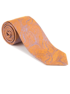 Robert Talbott Orange with Paisley Design Sudbury Sky Best of Class Tie 58141E0-03 - Spring 2015 Collection Best Of Class Ties | Sam's Tailoring Fine Men's Clothing