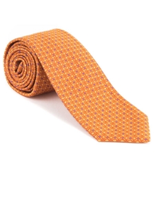 Robert Talbott Orange with Geometric Design Silk Beach Club Estate Tie 43695I0-02 - Fall 2015 Collection Estate Ties | Sam's Tailoring Fine Men's Clothing