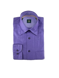 Robert Talbott Purple Medium Spread Collar Twill Classic Fit Cotton RT Sport Shirt LUM33086-01 - Spring 2015 Collection View All Shirts | Sam's Tailoring Fine Men's Clothing