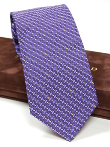 Robert Talbott Amethyst with Geometric Design Seven Fold Tie - Spring 2015 Collection Seven Fold Ties | Sam's Tailoring Fine Men's Clothing
