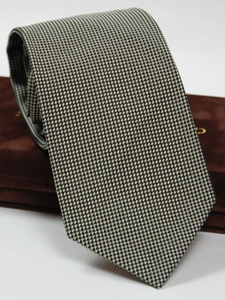 Robert Talbott Black White with Basket Weave Design Seven Fold Tie - Spring 2015 Collection Seven Fold Ties | Sam's Tailoring Fine Men's Clothing