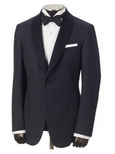 Hickey Freeman Navy Jacquard Dinner Jacket 51598101B038 - Spring 2015 Collection Formal Wear | Sam's Tailoring Fine Men's Clothing