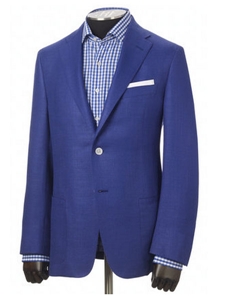 Hickey Freeman Blue Silk Blend Sport Coat 51504100D016 - Spring 2015 Collection Sport Coats and Blazers | Sam's Tailoring Fine Men's Clothing