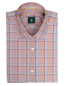 Robert Talbott Mango Plaid Check Design Wide Spread Collar Tailored Fit Crespi III Sport Shirt TSM15S13-02 - Spring 2015 Collection Sport Shirts | Sam's Tailoring Fine Men's Clothing
