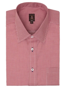 Robert Talbott Red and White Check Estate Dress Shirt C7818A3U-71 - Spring 2015 Collection Dress Shirts | Sam's Tailoring Fine Men's Clothing