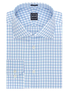 Ike Behar Black Label Regular Fit Check Dress Shirt Opal 28B0677-449 - Spring 2015 Collection Dress Shirts | Sam's Tailoring Fine Men's Clothing