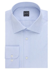 Ike Behar Black Label Regular Fit Stripe Dress Shirt Azure 28B0718-467 - Spring 2015 Collection Dress Shirts | Sam's Tailoring Fine Men's Clothing