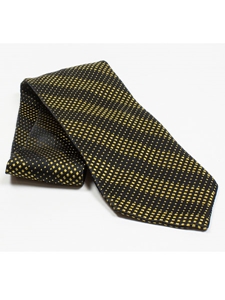 Jhane Barnes Black and Yellow Check Silk Tie JLPJBT0011 - Ties or Neckwear | Sam's Tailoring Fine Men's Clothing