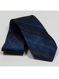 Jhane Barnes Blue with Stripes Silk Tie JLPJBT0037 - Ties or Neckwear | Sam's Tailoring Fine Men's Clothing