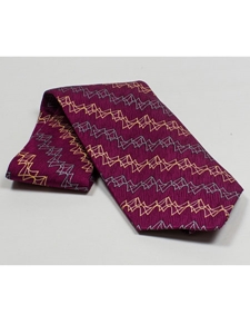 Jhane Barnes Pansy Purple with Lightning Stripes Design Silk Tie JLPJBT0048 - Ties or Neckwear | Sam's Tailoring Fine Men's Clothing