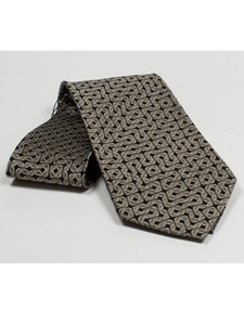 Jhane Barnes Black with Gray Geometric Design Silk Tie JLPJBT0063 - Ties or Neckwear | Sam's Tailoring Fine Men's Clothing