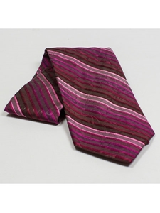 Jhane Barnes Maroon Lavender with Stripes Silk Tie JLPJBT0067 - Ties or Neckwear | Sam's Tailoring Fine Men's Clothing