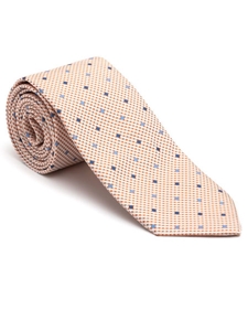 Robert Talbott Orange and White with Dots Peninsula Estate Tie 43858I0-02 - Spring 2016 Collection Estate Ties | Sam's Tailoring Fine Men's Clothing