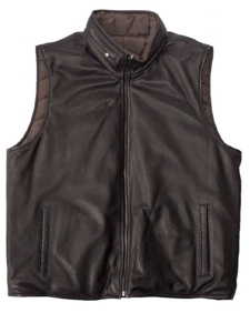 Robert Comstock Reversible Latigo Lamb Vest CFOLR122B - Fall 2015 Collection Outerwear | Sam's Tailoring Fine Men's Clothing