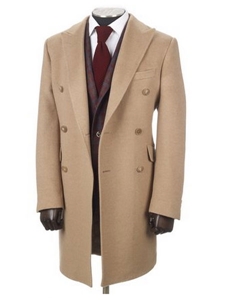 Hickey Freeman Camel Hair Double-Breasted Overcoat 55106702765 - Fall 2015 Collection Outerwear | Sam's Tailoring Fine Men's Clothing