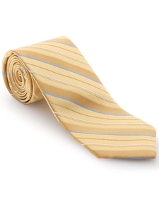 Robert Talbott Yellow and Blue Stripe Silk Ambassador Estate Tie 42495I0-02 - Spring 2016 Collection Estate Ties | Sam's Tailoring Fine Men's Clothing