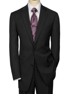 Hart Schaffner Marx Black Bone Worsted Suit 195-389309 - Suits | Sam's Tailoring Fine Men's Clothing