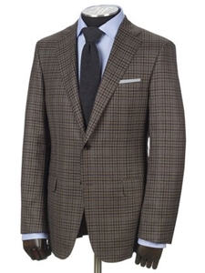 Mini Check brown & blue Coat | Hickey Freeman Sping Collection 2016 | Sams Tailoring