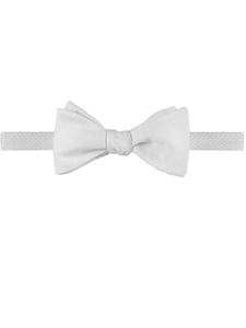 Robert Talbott Formal Wear Protocol White Pique Bow Tie 010210A-01 - Spring 2016 Collection Bow Ties and Sets | Sam's Tailoring Fine Men's Clothing