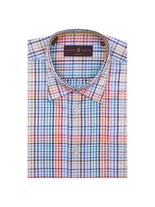 Multi Colored Plaid Classic Fit Sport Shirt |  Robert Talbott Men's Shirt Collection 2016| Sams Tailoring