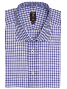 Purple and White check Dress Shirt |  Robert Talbott Men's  Collection 2016 | Sams Tailoring