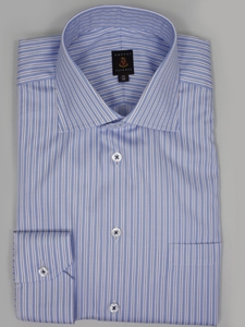 Sky Blue Stripe Trim Fit Dress Shirt | Robert Talbott Men's  Collection 2016 | Sams Tailoring